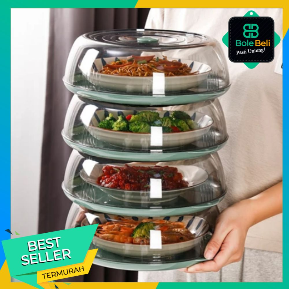 BB Rak Penyimpanan Makanan 4 Susun Tingkat Tudung Saji
